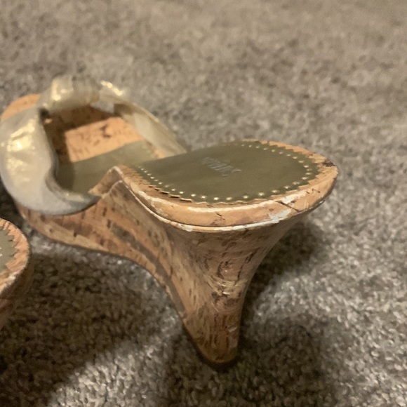 Womens Sahara Size 10 Metallic Wedge Shoe - Picture 3 of 5